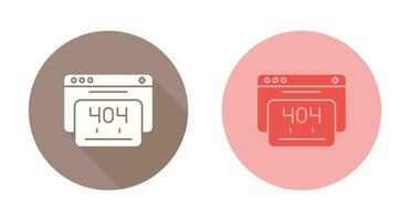404 Error Vector Icon
