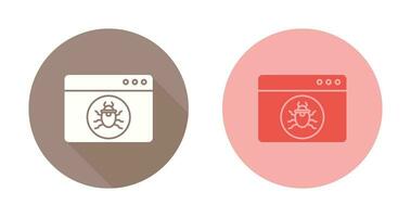 Website Attack Vector Icon