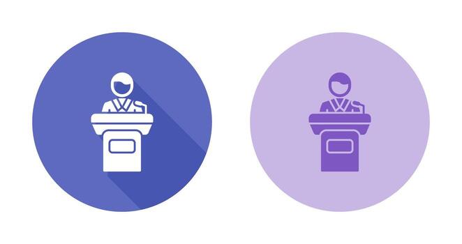 icono de vector de tribuna