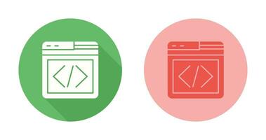 icono de vector de programación web