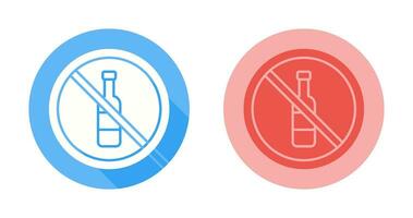 No Alcohol Vector Icon