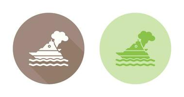 Ship Pollution Vector Icon