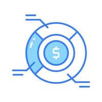 Grab this carefully crafted icon of financial analysis, business analysis vector