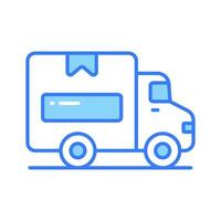 bien diseñado icono de entrega camioneta, entrega transporte vector en moderno diseño estilo