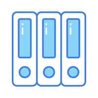 A vectors of files in modern style, trendy flat icon of binders