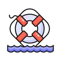 Have a look at this trendy icon of lifebuoy in modern style, easy to us icon vector