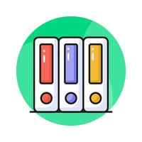 A vectors of files in modern style, trendy flat icon of binders