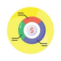 Grab this carefully crafted icon of financial analysis, business analysis vector