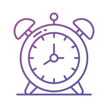 de moda icono de alarma reloj en editable estilo, fácil a utilizar y descargar vector