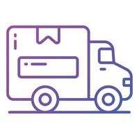 bien diseñado icono de entrega camioneta, entrega transporte vector en moderno diseño estilo