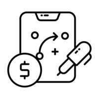 Unique icon of business strategic planning, editable vector of tactical planning