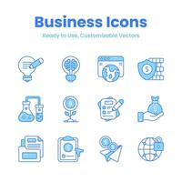 Check this creatively designed business vectors set, easy to use and download