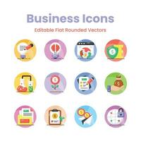 Check this creatively designed business vectors set, easy to use and download