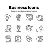 Check this creatively designed business vectors set, easy to use and download