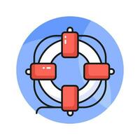 Have a look at this trendy icon of lifebuoy in modern style, easy to us icon vector