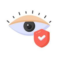 Eye care icon, ophthalmology vector design isolated on white background