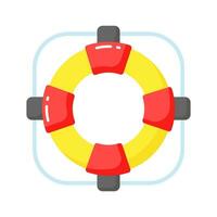 Have a look at this trendy icon of lifebuoy in modern style, easy to us icon vector