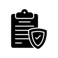 Check this beautifully design icon of insurance policy in trendy style vector