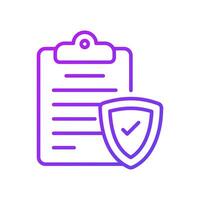 Check this beautifully design icon of insurance policy in trendy style vector