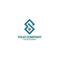 SD Diamond Logo Design Vector