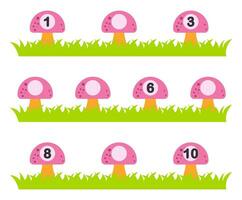 Educational game for kids, math activity worksheet. Fill in the missing numbers. vector