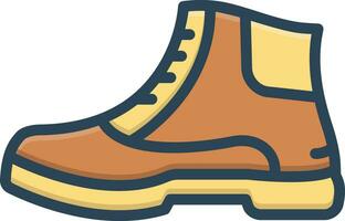 color icon for shoe vector