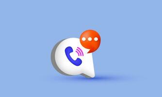 illustration creative call center icon bubble talk online symbols isolated on background vector