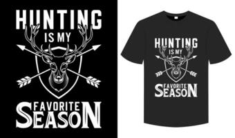 Hunting is my future season T shirt, Hunting typography and graphic element illustration tee vector