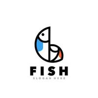 Fish simple design vector