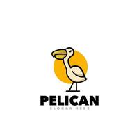 Pelican simple logo vector