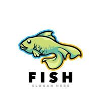 Fish mascot cartoon vector