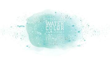 Green abstract watercolor with splash dot background vector