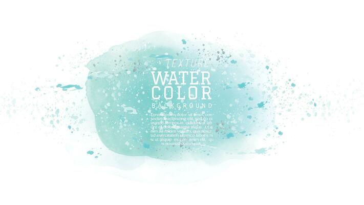 Green abstract watercolor with splash dot background