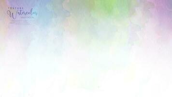 Rainbow abstract watercolor background vector