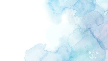 Light blue abstract watercolor background vector