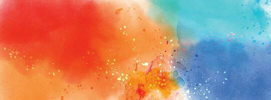 Abstract surface of Multicolored splatter watercolor vector