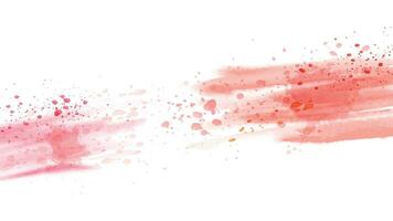 Red abstract watercolor splash background vector