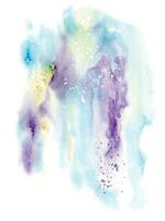 Abstract design with splatter stain hand-painted watercolor background vector