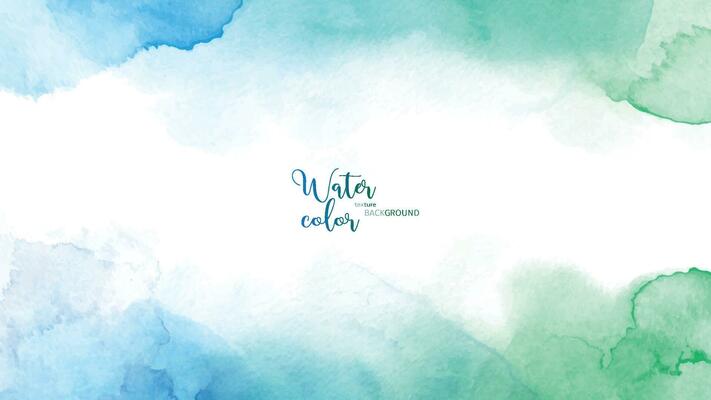 Blue green abstract watercolor background