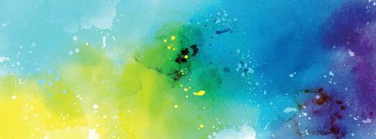 Abstract surface of bright color splash watercolor vector