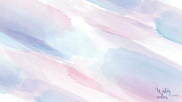 Light pastel watercolor brush background vector