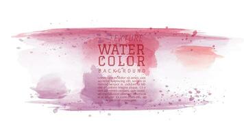 Red purple abstract watercolor brush background vector