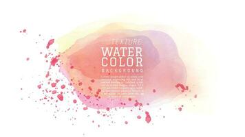 Light red tone watercolor with dot background vector