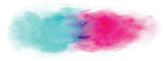 Abstract design splatter hand-painted watercolor on white background vector