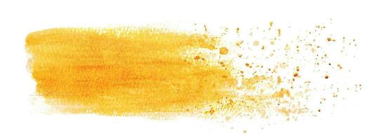 Abstract design with gold paint and golden sparkle splash vector