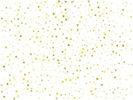 Luxury Gold Triangular Confetti Background. Vector illustration