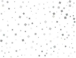 Gender neutral silver square confetti. Vector illustration