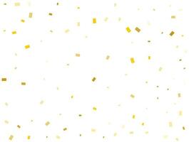 Light Golden Rectangles. Confetti celebration, Falling Golden Abstract Decoration for Party. Vector illustration