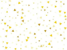 Gender Neutral Golden Triangular Confetti Background. Vector illustration