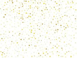 Luxury Gold Triangular Confetti Background. Vector illustration